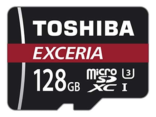Image of KIOXIA Exceria M302 128GB Micro SD Memory Card 90 MB/s 4K - THN-M302R1280EA - Black, red