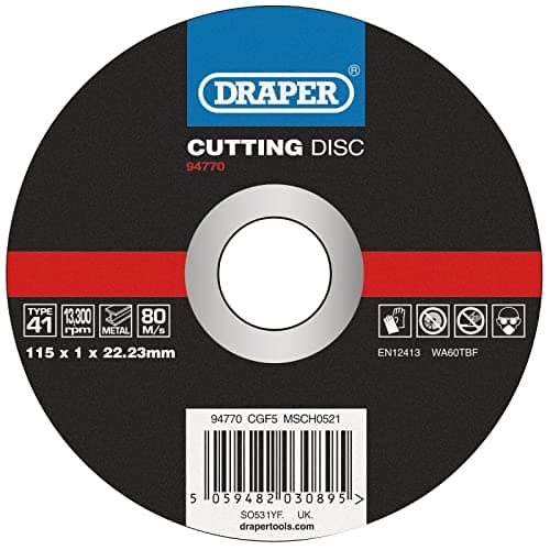 Image of Draper 94770 Metal Cutting Disc, 115 x 1 x 22.23mm