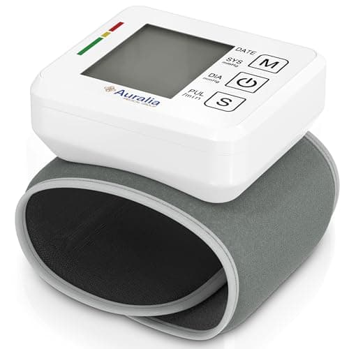 Image of Wrist Blood Pressure Monitor with Arrhythmia Detection, Fully Automatic Blood Pressure & Pulse Measurement, Colour-Coded Risk Indicator
