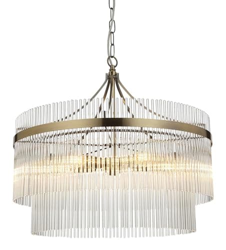 Image of Endon 99166 Marietta 5 Light, Antique Brass