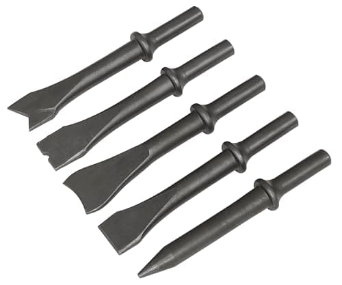 Image of Sealey Air Chisel Set, 5pc, 120mm, .401" Shank - SA12C