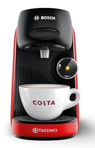 Image of Tassimo by Bosch FINESSE TAS16B3GB POD Coffee Machine, 1400 Watt, 0.7 Litre - Red
