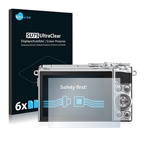 Image of Savvies 6 Pack Screen Protector compatible with Nikon 1 J5 Protection Film Clear