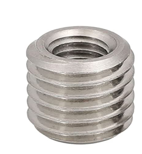 Image of M2-M20 Stainless Steel Inside Outside Thread Adapter Screw Wire Thread Insert Sleeve Conversion Nut Coupler Convey 1230 (Color : Without slotted_M10XM14X15X2PCS)