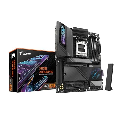 Image of GIGABYTE X870E AORUS PRO AM5 LGA 1718, ATX, DDR5, 4X M.2, PCIe 5.0, USB4, Wi-Fi 7, 2.5GbE LAN, EZ-Latch, Q-Flash