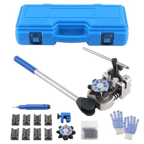 Image of maXpeedingrods Brake Line Flaring Tool Kit Double Flaring Tool 45° and 37° for 3/16" to 3/8" Steel Aluminum