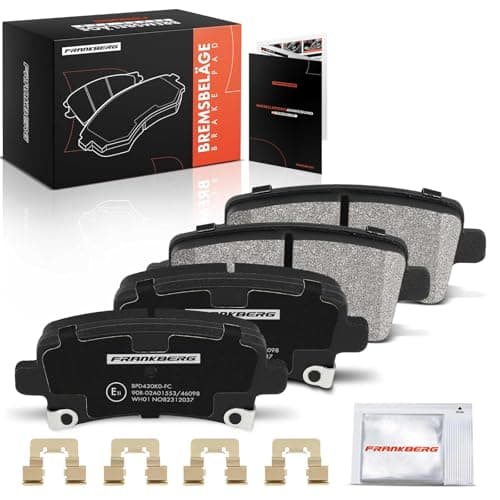 Image of Frankberg Brake Pad Set incl. 4x Pads Rear Compatible with Insignia A Sports Tourer G09 Insignia A G09 Insignia A Saloon G09 9-5 YS3G Replace# 22846359