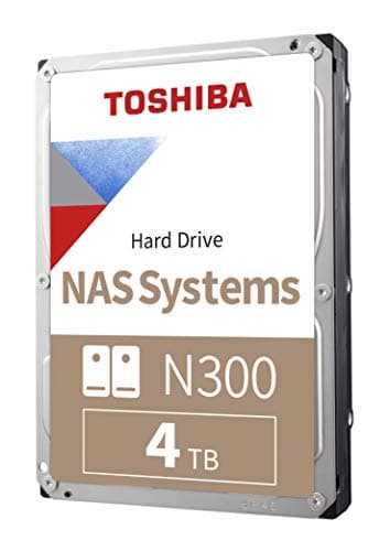 Image of Toshiba N300 4TB NAS 3.5-Inch Internal Hard Drive - CMR SATA 6 GB/s 7200 RPM 512 MB Cache - HDWG740XZSTC