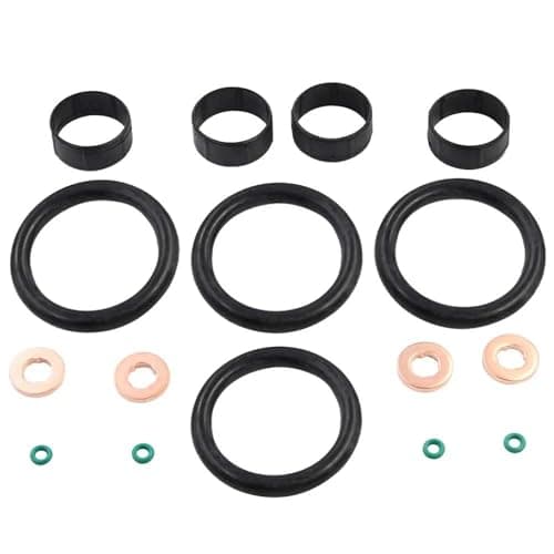 Image of Crank Cam Gaskets Seals FUEL INJECTOR SEAL KIT WITH ROCKER COVER GASKET 1148101 2S6Q 6L004 AA For Ford For Fiesta 1.4 TDCI(Color2)