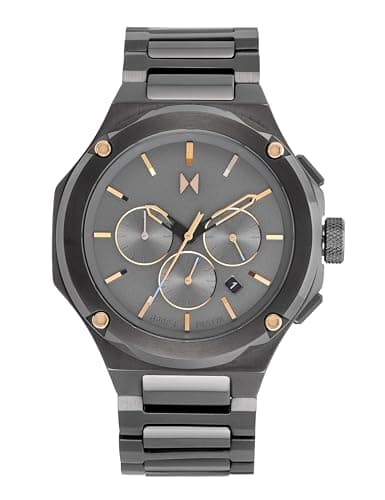 Image of MVMT Chronograph Quartz Watch for Men with Grey Stainless Steel Bracelet - 28000153-D