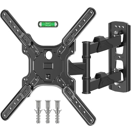Image of ELIVED TV Wall Bracket for Most 26-60 inch TVs, Tilt and Swivel Wall Mount for Flat or Curved TVs with VESA 100x100-400x400mm up to 35KG, Full Motion Corner TV Bracket with Articulating Arm EV009