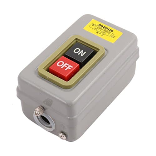 Image of sourcingmap BS 230B AC500V 7.5KW SPST On/Off Control 3-Phase Locking Power Pushbutton Switch