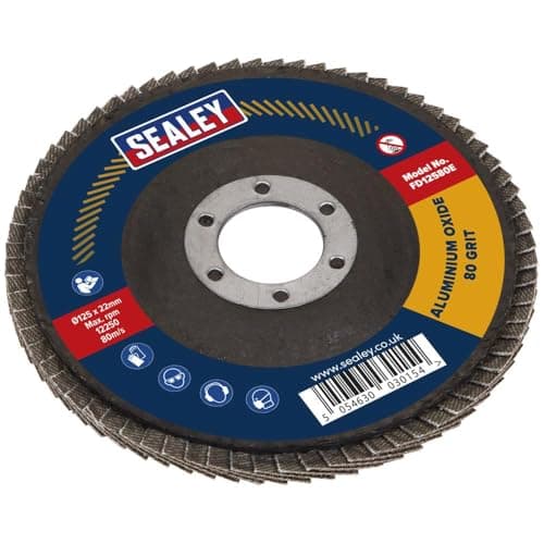 Image of Ø125mm Aluminium Oxide Flap Disc Ø22mm Bore 80Grit