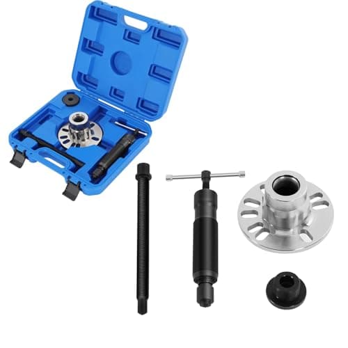 Image of Fridgestea 10 T Hydraulic Wheel Hub Puller Kit, Hydraulic Drive Press Shaft Extractor Tool for Auto Maintenance & Repair, 4 & 5 Bolt Universal (Blue)