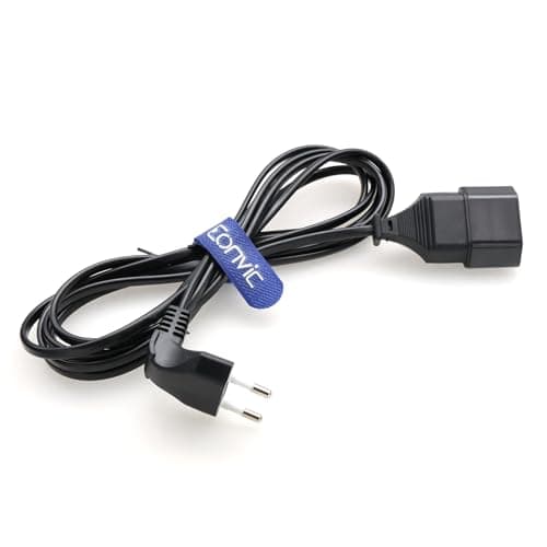 Image of Eonvic - EU Plug to 2.5A/250V Power Extension Cable for Home Appliances, TV, PC, Computer, Monitor, Portable Camera (5M)