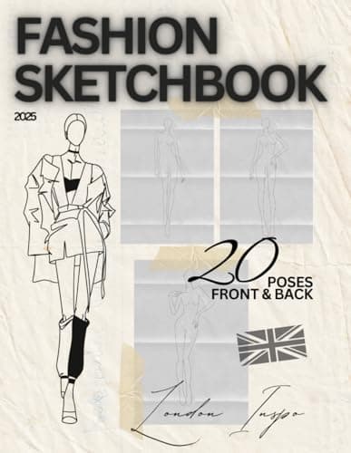 Image of Fashion Design Sketchbook - Figure Templates Book - Sketch Pad For Designers - Outfit Designer And Clothing Drawings - Sketch Clothes For Models - Stylist Ideas Kit