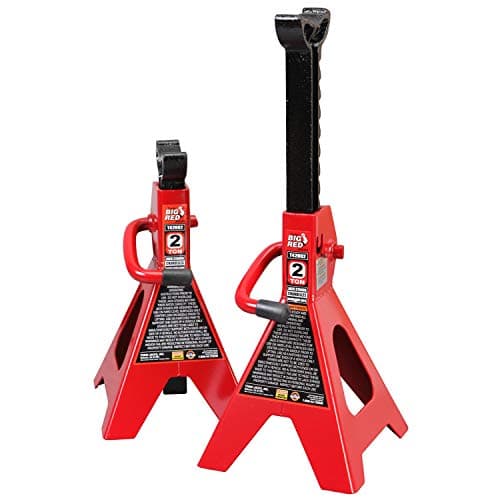 Image of Torin T42202 Big Red Steel Jack Stands: 2 Ton Capacity, 1 Pair