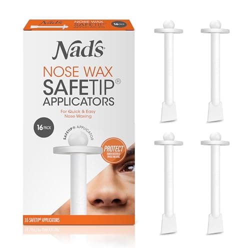 Image of Nad’s Nose Wax Applicator Refills – Pack of 16 Nose Hair Wax Sticks for Safe Nasal Hair Removal, Replacement Applicators for Nose Wax Kit