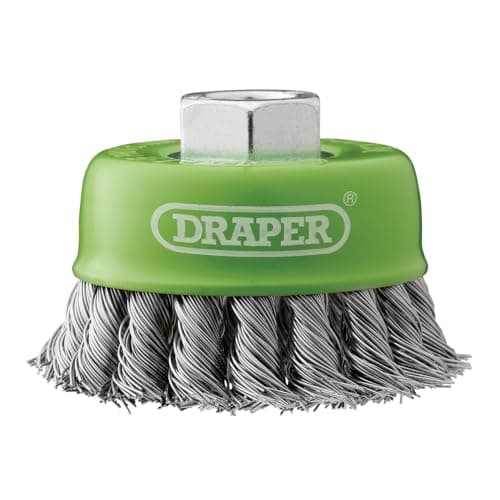 Image of Draper 08054 Stainless-Steel Twist-Knot Wire Cup Brush, 75mm, M14