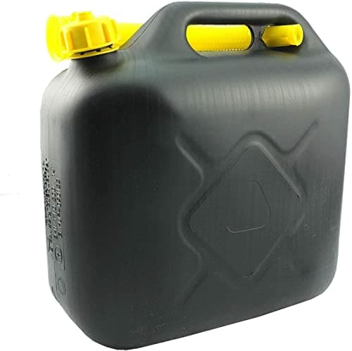Image of BARGAIN4ALL Plastic Fuel Jerry Diesel Petrol Can with Pouring Spout – Liquid Compatibility – Carry Anywhere – Oil Water Container Black (10L)