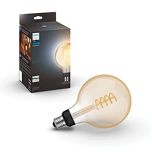 Image of Philips Hue White Ambiance Filament G125 Giant Globe Smart Light Bulb [E27 Edison Screw] with Bluetooth. Works with Alexa, Google Assistant and Apple Homekit