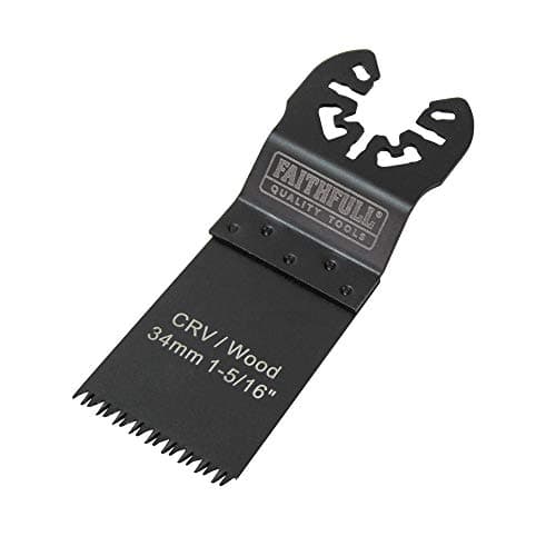 Image of Faithfull FAIMFW34B Flush Cut Wood Blade Side Set 34mm CRV Pack of 5