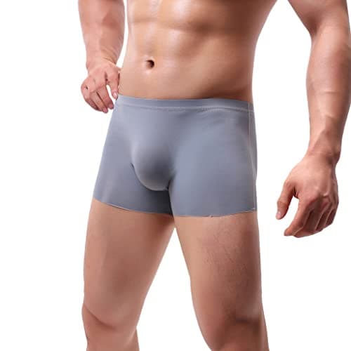 Image of Mens Mirco Modal Underwear Trunks Soft Boxer Shorts Gents Microfibre Underpants Multipack Grey