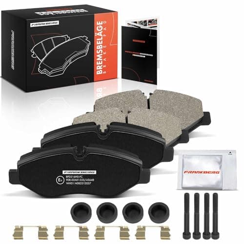 Image of Frankberg Brake Pad Set incl. 4x Pads Front Compatible with Vito Bus W639 Sprinter 3 5-T Platform/Chassis B906 Sprinter 3-T Bus B906 Replace# 2E0698151B