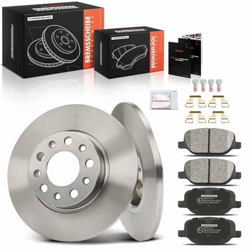 Image of Frankberg Brake Kit incl. 2x Brake Disc + 4x Brake Pad Rear Compatible with 159 Sportwagon 939 Spider 939 Brera 939 159 939 Replace# 51767378