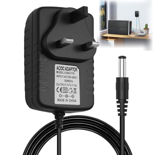 Image of 17V 1A Charger Compatible with Bose SoundLink I II III 1 2 3 Wireless Bluetooth Speaker Power Supply Adapter for 301141 404600 306386-101 369946-1300 Replacement Charging Cable Plug