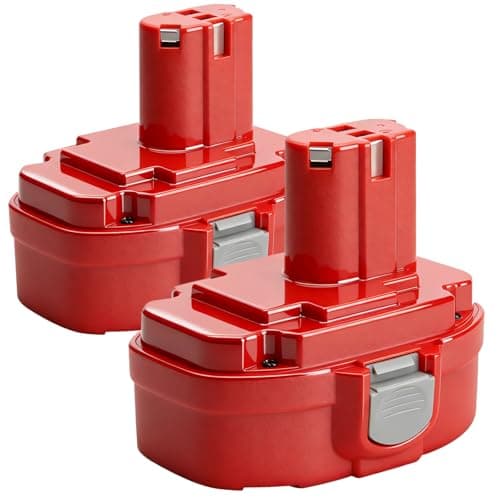 Image of 18V NI-MH Battery 4000mAh replacement battery for PA18 1822 1823 1834 1835 8391D 192827-3 192827-3 192829-9 193159-1193102-0 192826-5 Replace Battery for Makita 18V Batteries (2Pack)