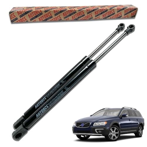 Image of AUTORCE 2 Pcs Rear Tailgate Boot Gas Struts Intended For Volvo V70 MK2, XC70 MK1 Cross Country (1997-2008) Lift Support Shock Absorber System 1200 (N) 320 MM 30674494, 8643038