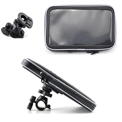 Image of Motorcycle Handlebar Bike Mount Holder With Waterproof Case For TomTom GO PREMIUM 6" Go BASIC 6" GO ESSENTIAL 6 INCH 6200 620 6250 6100 610 61 6000 600 60 Go Professional Start 60 62 6'' Inch Sat Nav