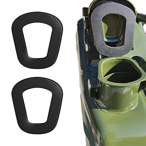 Image of 2Pcs Jerry CanGaskets,Rubber Fuel CanWashers,Universal Jerry Can Seal,Gas FuelCan Spout Gaskets,Rubber Gas Can Spout Replacement Gasket for 5L 10L 20L NATO Fuel Cans(Black)