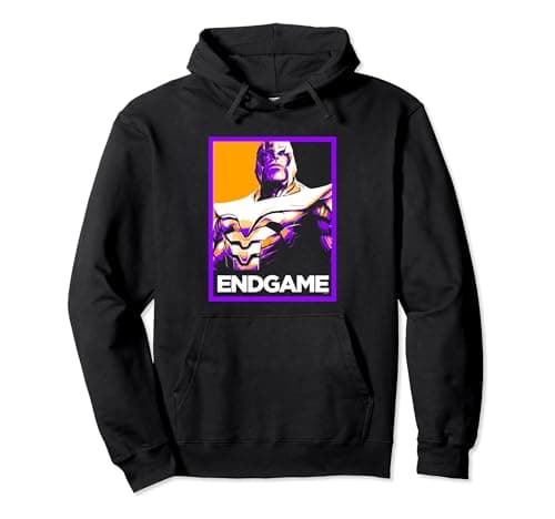 Image of Avengers Endgame Thanos Poster Pullover Hoodie