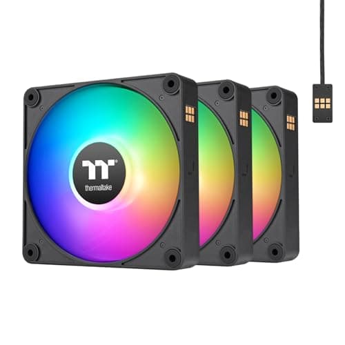 Image of Thermaltake CT120 EX ARGB Reverse PC Cooling Fan (3-Fan Pack), Magnetic Connection, 5V Motherboard Sync, 16.8 Million Colors 9 Addressable LEDs, 120 mm Case/Radiator Fan, CL-F192-PL12SW-A