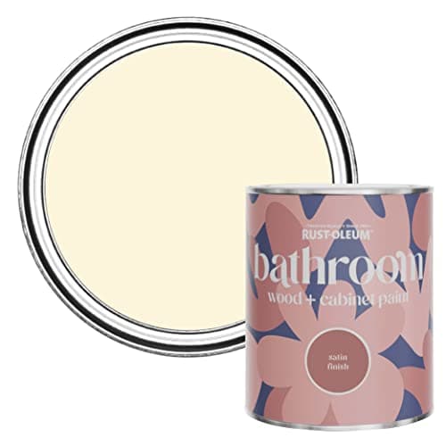 Image of Rust-Oleum Cream Moisture Resistant Bathroom Wood and Cabinet Paint in Satin Finish - Clotted Cream 750ml