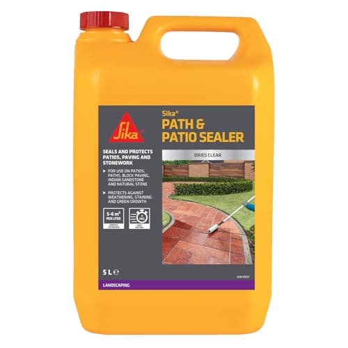 Image of Sika Path and Patio Sealer – Protects Against Weathering and Green Growth – 5 Litre