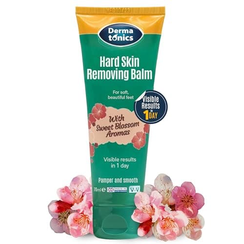 Image of Dermatonics Natural Care Hard Skin Removing Balm- for Feet | Sweet Blossom Aromas | Visible Resilts in 1 Day | Diabetic & Vegan Friendly | 70 ml