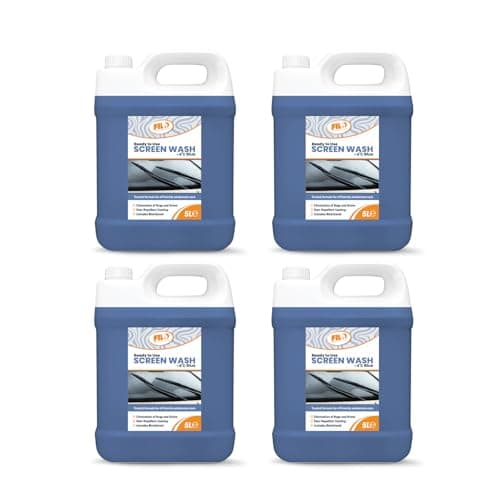 Image of FILO Blue Car Screenwash 4x 5L – Concentrated car windscreen washer fluid Works to -4°C – screen wash for cars Prevents Freezing, Clears Dirt, Rain Repellent for Safer Driving