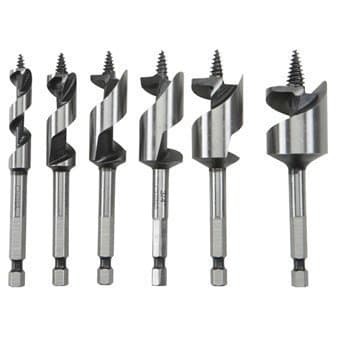 Image of Drill Master 6 Piece Stubby Auger Bit Set