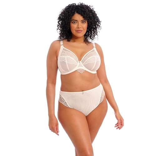 Image of Elomi Women's Priya Cheeky Brief Thong Panties, Vanilla, 4XL