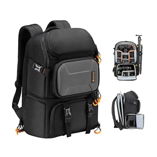 Image of TARION Camera Bags for Photographers - Waterproof Camera Backpack with 15.6" Laptop Compartment Tripod Holder Raincover Outdoor Photography Hiking Travel Professional DSLR Rucksack PBL