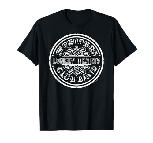 Image of Official Beatles SGT Peppers Lonely Hearts Club Rock Band T-Shirt