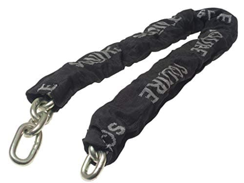 Image of Henry Squire High Security G Hardened Alloy Steel Chain with Black Sleeve, 1200 mm (Length) x 10 mm Link (Diameter)
