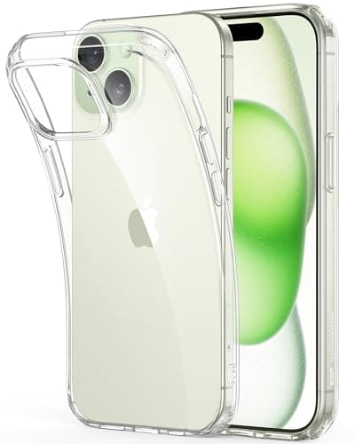 Image of ESR Clear Case Compatible with iPhone 15 Case, Shockproof Thin Cover, Yellowing-Resistant Slim Transparent TPU Phone Case, Zero Series, Clear