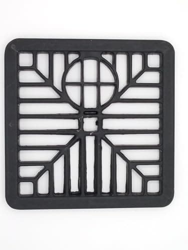 Image of Out door Drain Grill Cover Square For Gulley's 150mm x 150mm (6” x 6”) Black