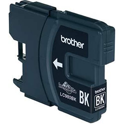 Image of Brother LC-980BK Inkjet Cartridge, Black, Single Pack, Standard Yield, Includes 1 x Inkjet Cartridge, Brother Genuine Supplies