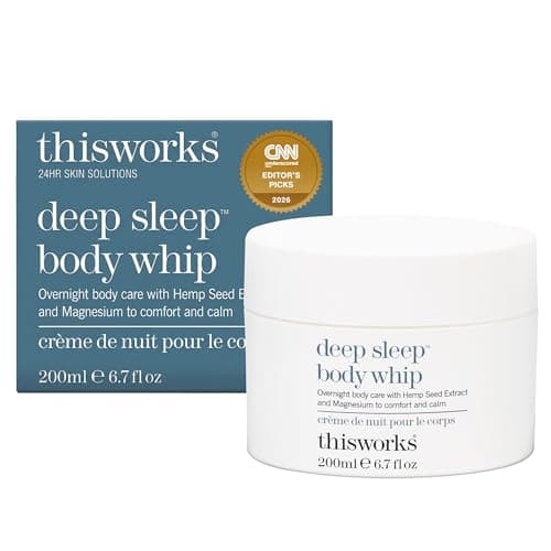 Image of This Works Deep Sleep Body Whip, 200 ml - All Over Body Butter Infused with Deep Sleep Functional Fragrance and Magnesium - Soothing Body Moisturiser to Nourish Skin