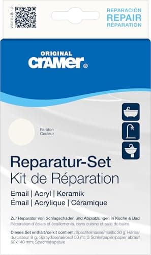 Image of Cramer S203AMZ Ceramic / Enamel Repair Kit for Baths, Sinks and Counter Tops, Colour: Alpine White